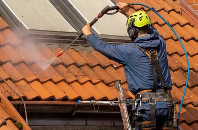Démoussage et hydrofuge de toiture aux Issards